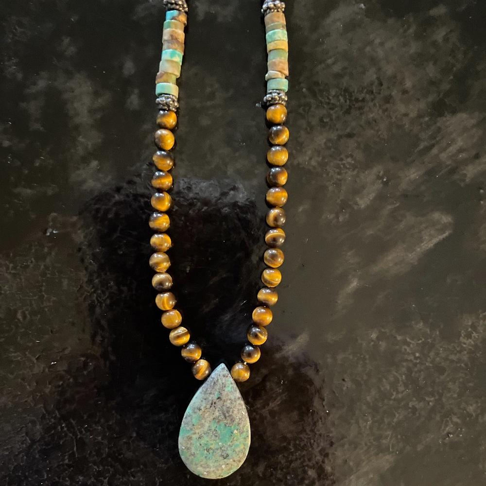 Turquoise & Tiger’s Eye Necklace